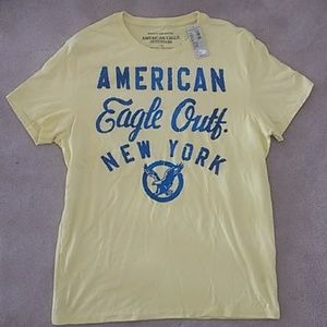 American Eagle Outfitters Shirts - NWT American Eagle Yellow Logo Graphic Tee American Eagle Outfitters Shirts - NWT American Eagle Yellow Logo Graphic Tee